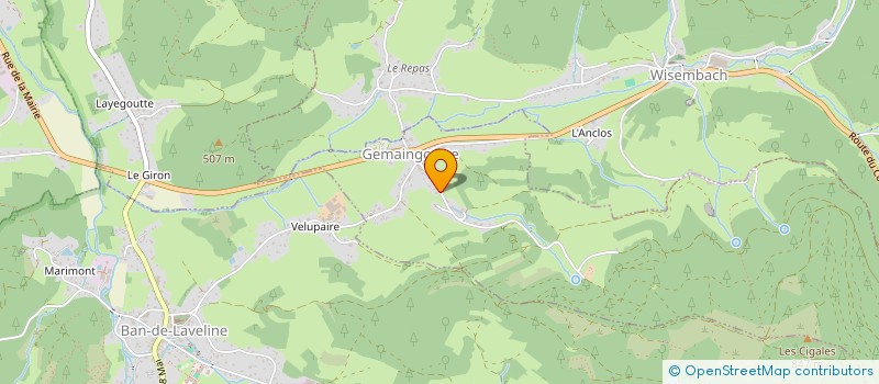 localisation de l'entreprise MADAME LUDIVINE DA COSTA  GEMAINGOUTTE