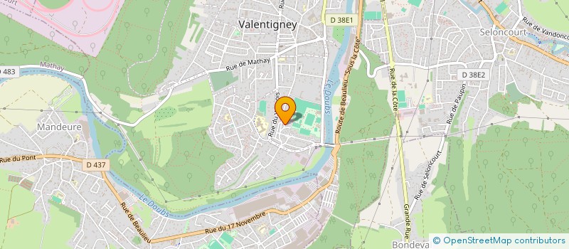 localisation de l'entreprise MADAME LUDIVINE DALL'O  VALENTIGNEY