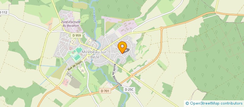 localisation de l'entreprise MADAME LUDIVINE DARRAS  MIREBEAU-SUR-BEZE