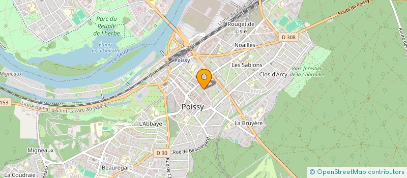 localisation de l'entreprise MADAME LUDIVINE DECAUX  POISSY