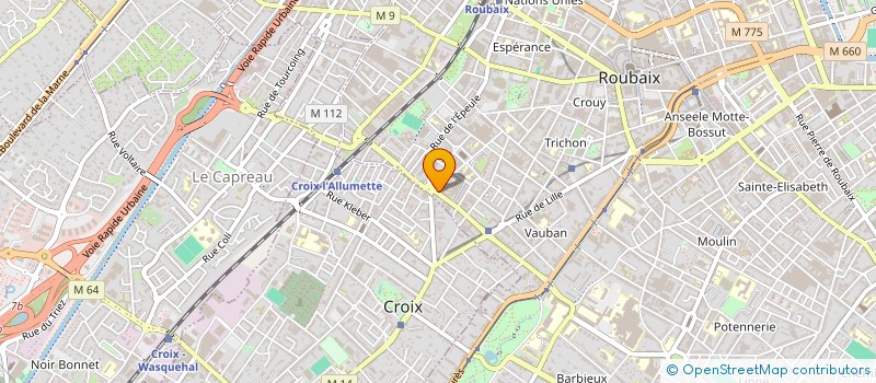 localisation de l'entreprise MADAME LUDIVINE DEMON à ROUBAIX