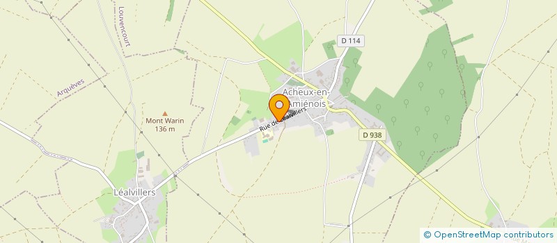 localisation de l'entreprise MADAME LUDIVINE DENAIN à ACHEUX-EN-AMIENOIS