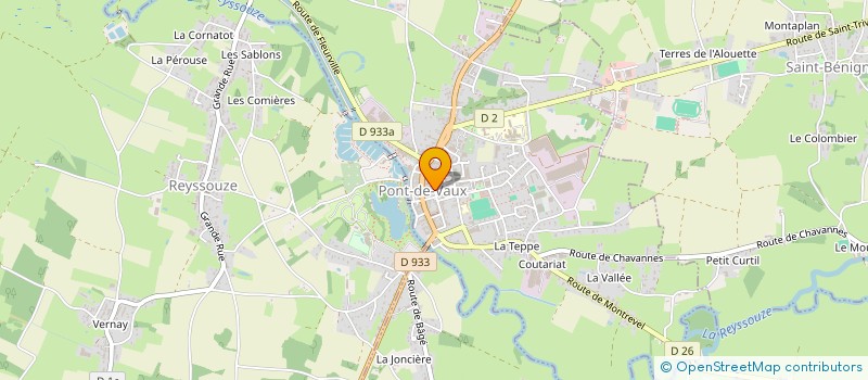 localisation de l'entreprise MADAME LUDIVINE DUBOST à PONT-DE-VAUX