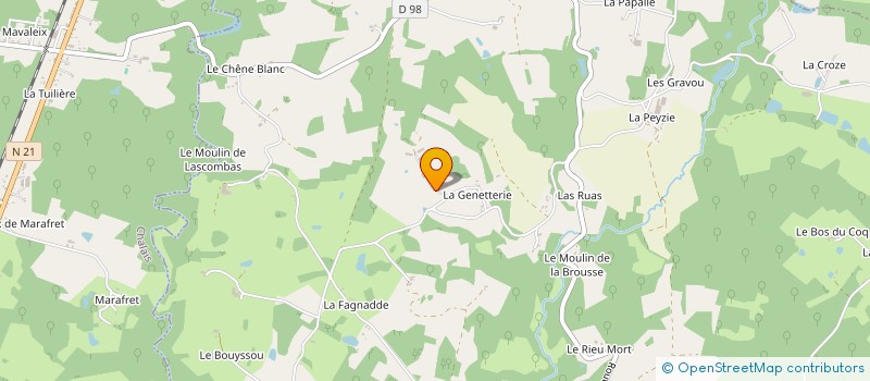 localisation de l'entreprise MADAME LUDIVINE DUC à LANOUAILLE