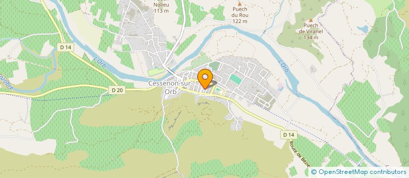 localisation de l'entreprise MADAME LUDIVINE DURAND à CESSENON-SUR-ORB