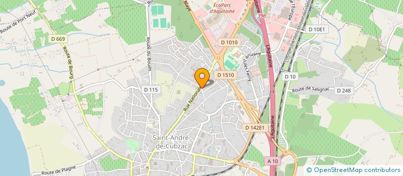 localisation de l'entreprise MADAME LUDIVINE DURANT à SAINT-ANDRE-DE-CUBZAC