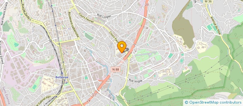 localisation de l'entreprise MADAME LUDIVINE FAGES  SAINT-ETIENNE