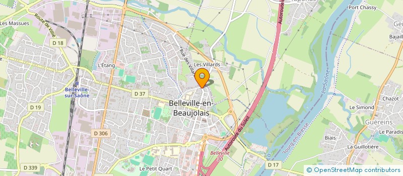 localisation de l'entreprise MADAME LUDIVINE FAYOT  BELLEVILLE-EN-BEAUJOLAIS