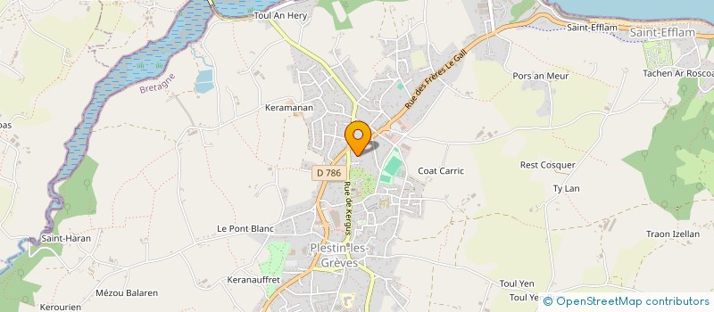 localisation de l'entreprise MADAME LUDIVINE FERNAND  PLESTIN-LES-GREVES