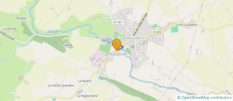 localisation de l'entreprise MADAME LUDIVINE FOURMOND  ANDOUILLE