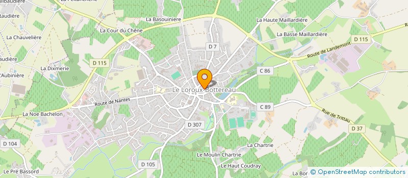 localisation de l'entreprise MADAME LUDIVINE GABORY  LE LOROUX-BOTTEREAU