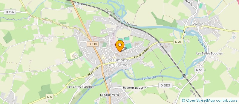 localisation de l'entreprise MADAME LUDIVINE GAUTIER  BEAUMONT-SUR-SARTHE