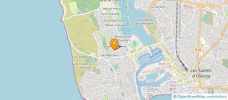 localisation de l'entreprise MADAME LUDIVINE GAZET à LES SABLES D'OLONNE