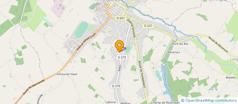 localisation de l'entreprise MADAME LUDIVINE GENESTE  MIRAMONT DE GUYENNE