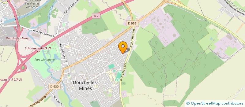 localisation de l'entreprise MADAME LUDIVINE GILBERT à DOUCHY-LES-MINES