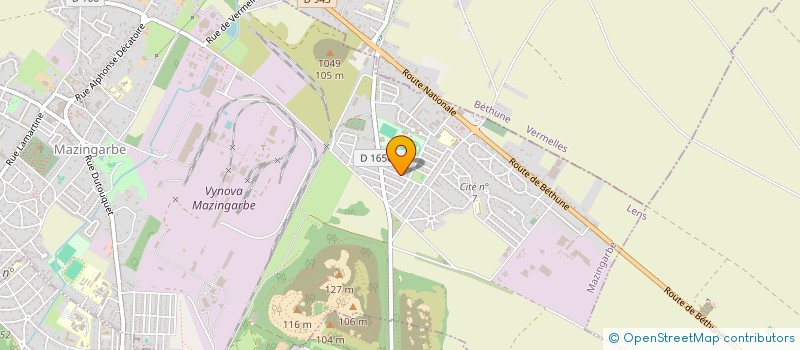 localisation de l'entreprise MADAME LUDIVINE GIOACCHINI  MAZINGARBE