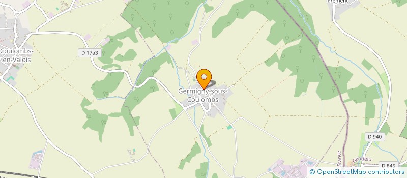 localisation de l'entreprise MADAME LUDIVINE GODEAU  GERMIGNY-SOUS-COULOMBS