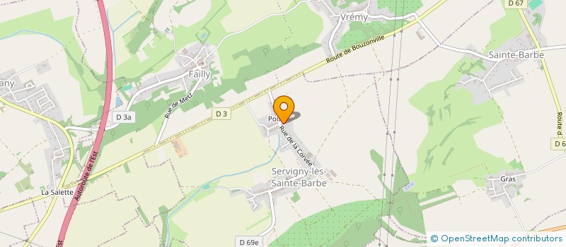 localisation de l'entreprise MADAME LUDIVINE GRANDJEAN  SERVIGNY-LES-SAINTE-BARBE