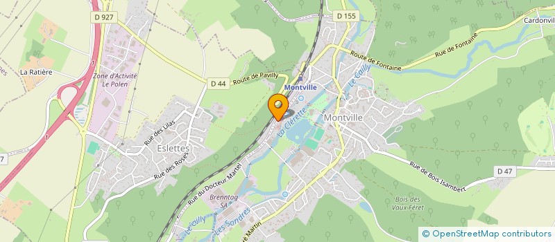 localisation de l'entreprise MADAME LUDIVINE GRILLOT  MONTVILLE