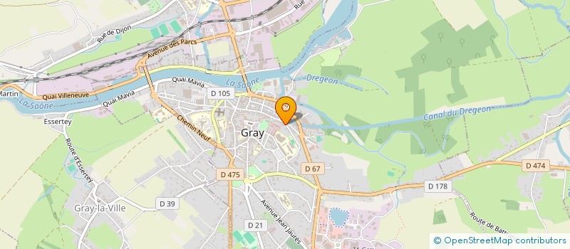 localisation de l'entreprise MADAME LUDIVINE GUICHARD  GRAY