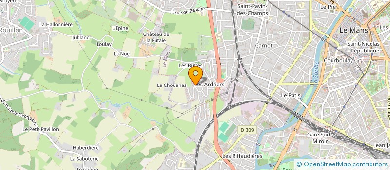 localisation de l'entreprise MADAME LUDIVINE HOPSOR  LE MANS