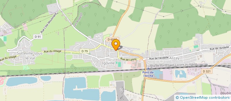 localisation de l'entreprise MADAME LUDIVINE HUBLET  IGOVILLE