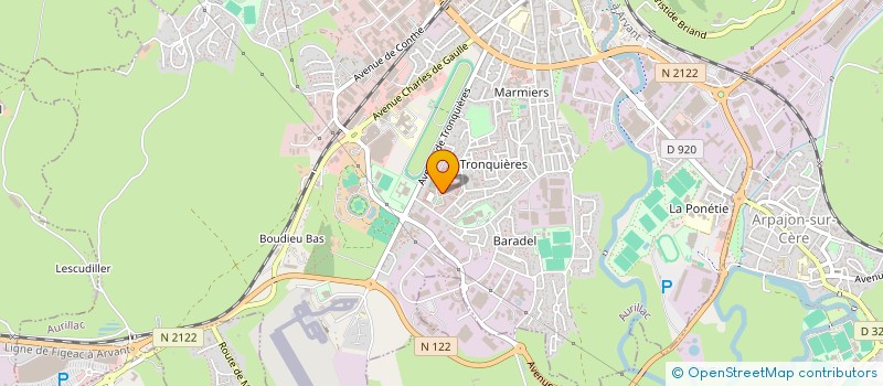 localisation de l'entreprise MADAME LUDIVINE JEGOUSSE à AURILLAC