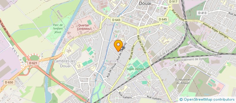 localisation de l'entreprise MADAME LUDIVINE JODRY à DOUAI