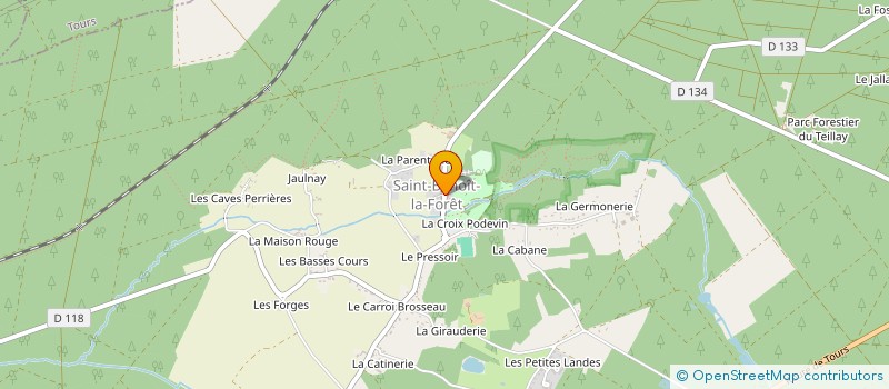 localisation de l'entreprise MADAME LUDIVINE JOUAS  SAINT-BENOIT-LA-FORET