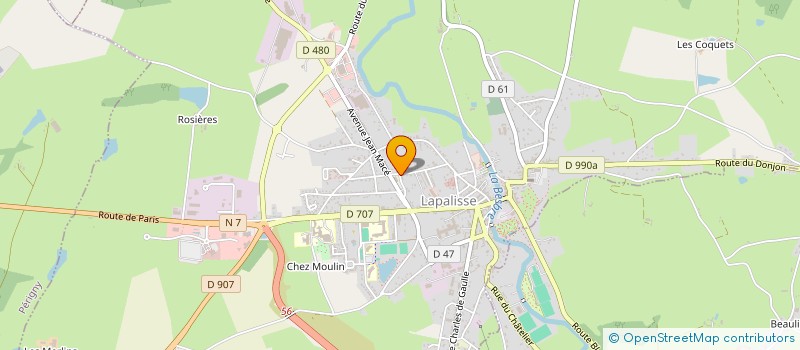 localisation de l'entreprise MADAME LUDIVINE JOURDAN à LAPALISSE