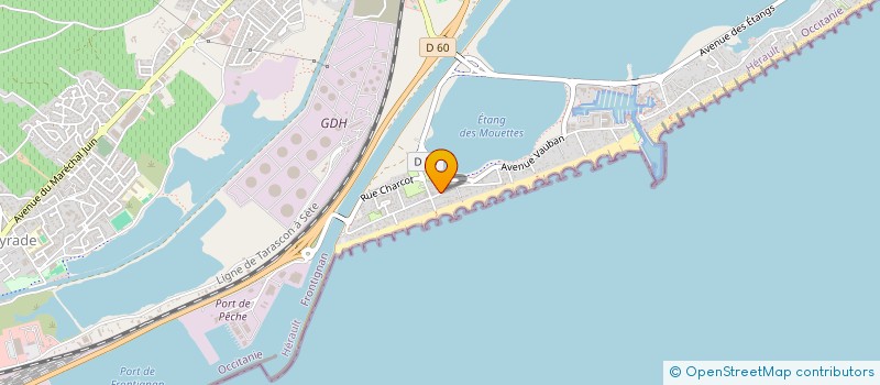 localisation de l'entreprise MADAME LUDIVINE JOUVENCEL à FRONTIGNAN