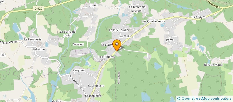 localisation de l'entreprise MADAME LUDIVINE KIEFFER  AMBAZAC