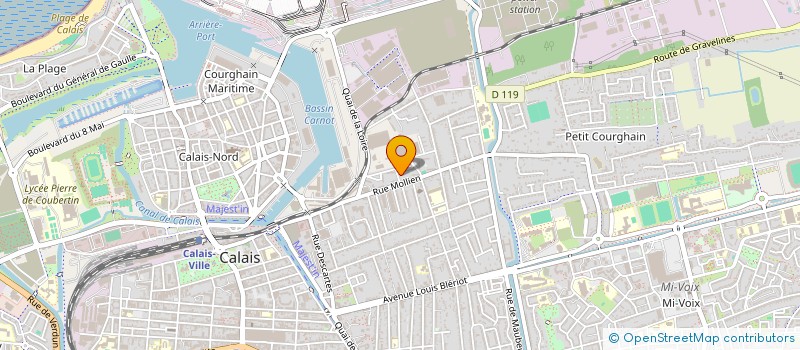 localisation de l'entreprise MADAME LUDIVINE KOULOU  CALAIS