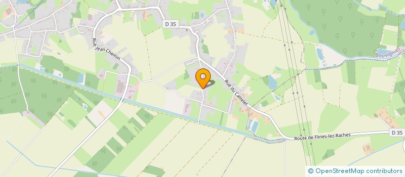 localisation de l'entreprise MADAME LUDIVINE KUNTZ  FLINES-LEZ-RACHES