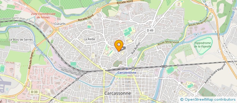 localisation de l'entreprise MADAME LUDIVINE L'HOTE  CARCASSONNE