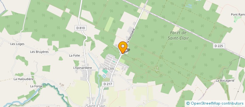 localisation de l'entreprise MADAME LUDIVINE LELOIRE à SAINT-CLAIR-DE-HALOUZE
