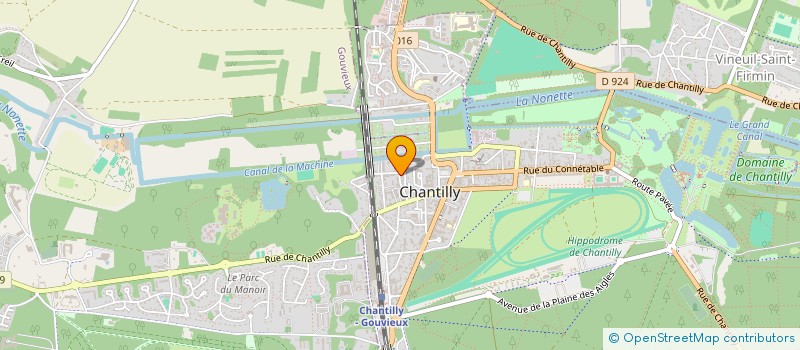 localisation de l'entreprise MADAME LUDIVINE LEMETTE à CHANTILLY