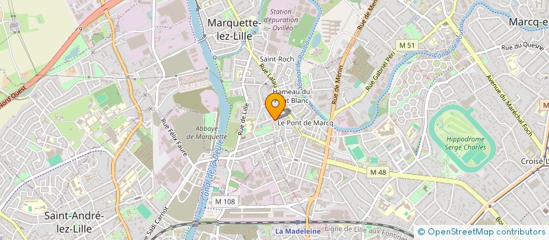 localisation de l'entreprise MADAME LUDIVINE LEMIEUVRE  MARQUETTE-LEZ-LILLE