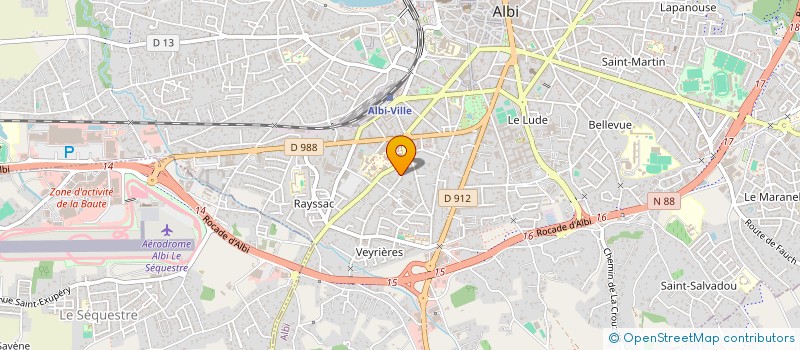 localisation de l'entreprise MADAME LUDIVINE LEPAGE à ALBI