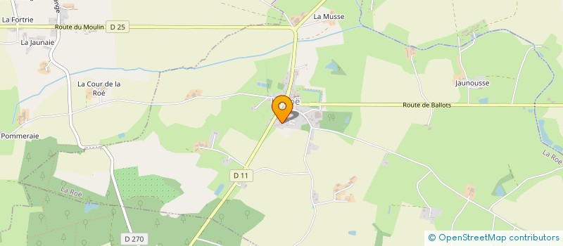localisation de l'entreprise MADAME LUDIVINE LEROUX à LA ROE