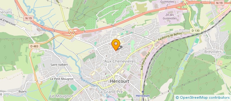 localisation de l'entreprise MADAME LUDIVINE LUCE  HERICOURT