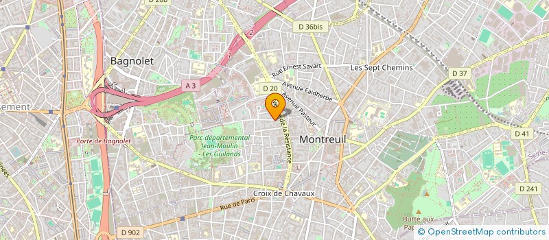localisation de l'entreprise MADAME LUDIVINE MAILLARD à MONTREUIL
