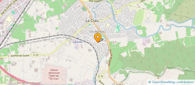 localisation de l'entreprise MADAME LUDIVINE MAMBERTI  LA CRAU