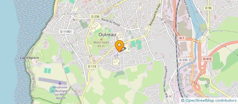 localisation de l'entreprise MADAME LUDIVINE MANIER  OUTREAU