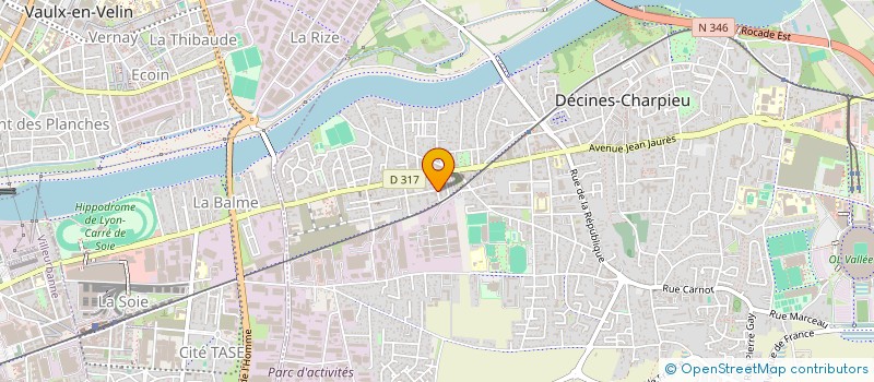 localisation de l'entreprise MADAME LUDIVINE MARIE  DECINES-CHARPIEU