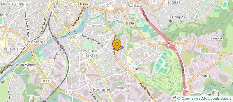 localisation de l'entreprise MADAME LUDIVINE MARIE-ANGE MOLLARD à LIMOGES
