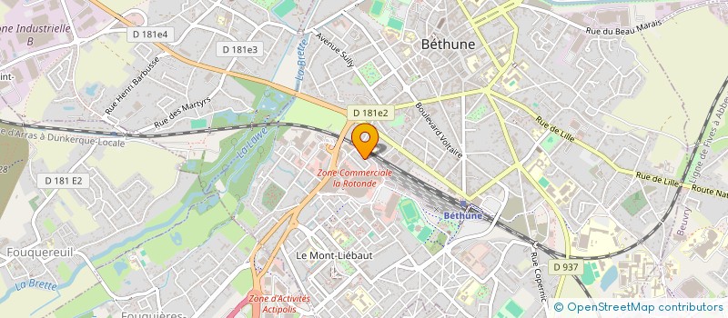 localisation de l'entreprise MADAME LUDIVINE MARTEL à BETHUNE