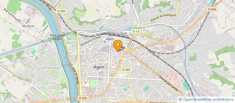 localisation de l'entreprise MADAME LUDIVINE MARTIN  AGEN