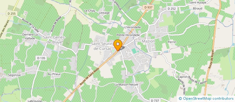 localisation de l'entreprise MADAME LUDIVINE MARTINET  SAINT-SEURIN-DE-CURSAC