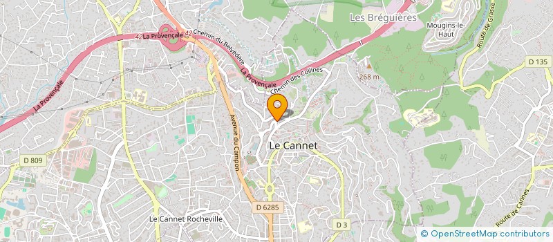 localisation de l'entreprise MADAME LUDIVINE MARTINI à LE CANNET